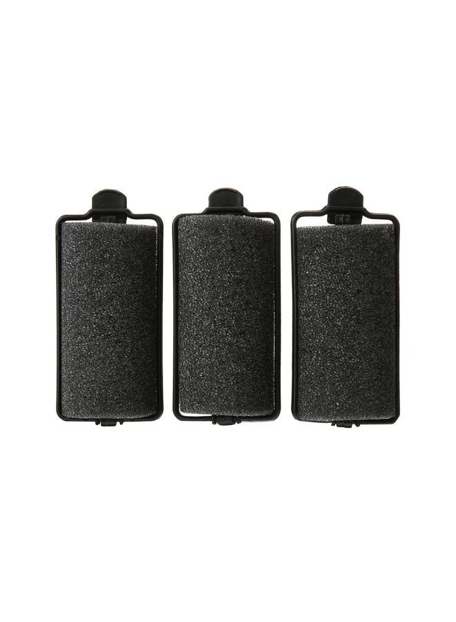 Pack Of 8 Foam Rollers Black 1.25inch