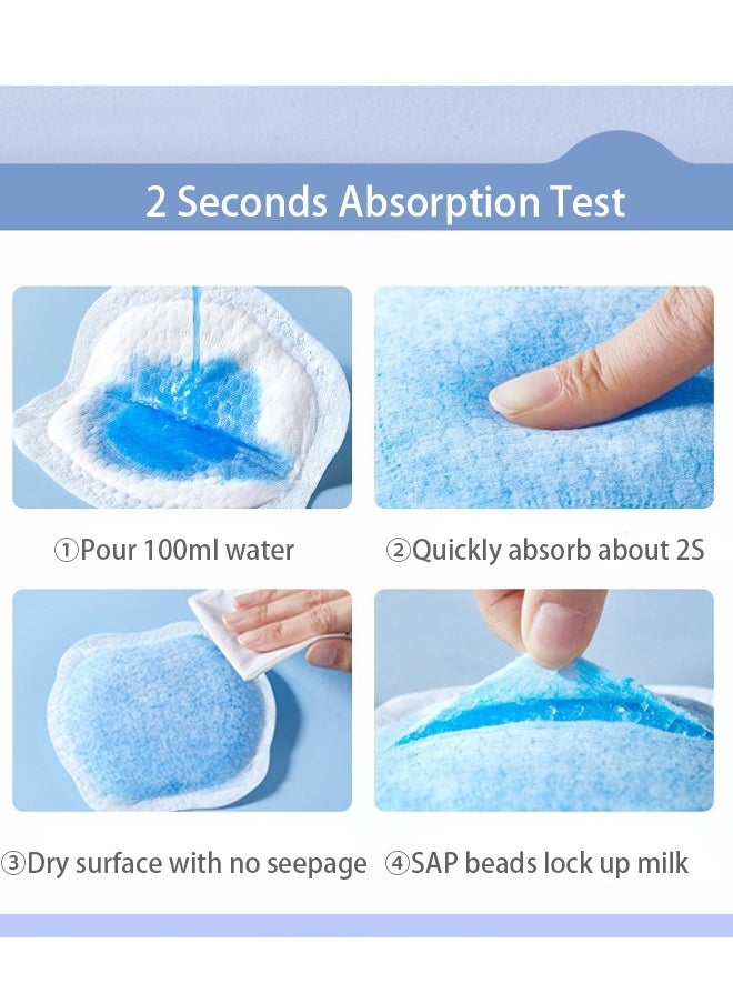 Pack Of 100 Disposable Nursing Nipple Pads with 3D Flower Shape