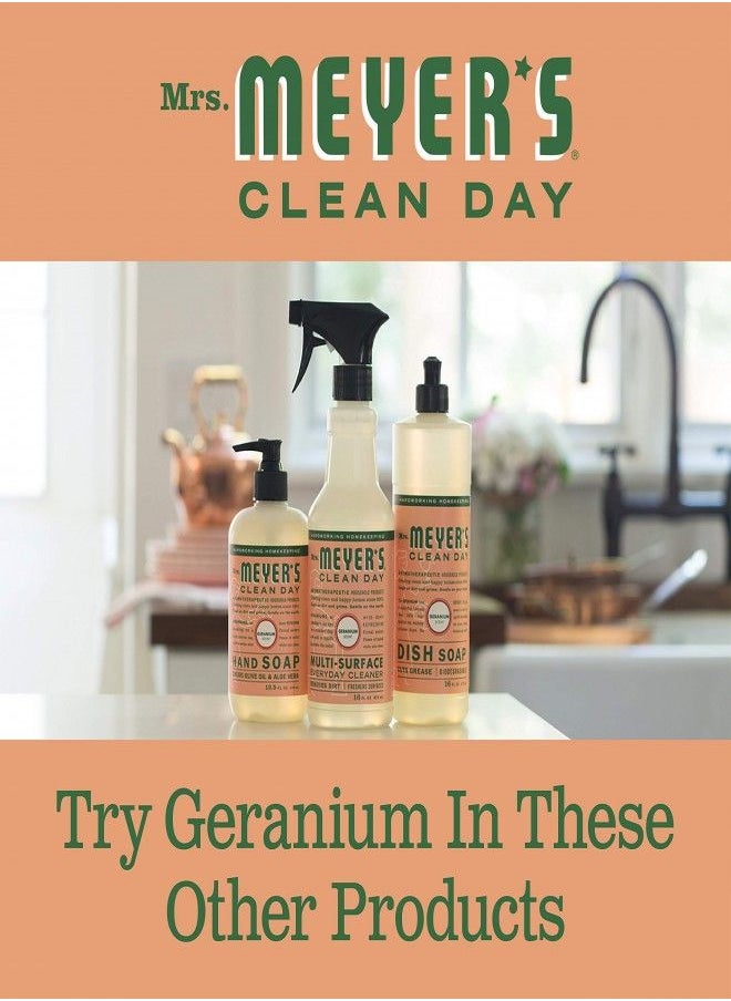 Mrs. Meyer's Clean Day's Hand Soap Refill, Made with Essential Oils, Biodegradable Formula, Geranium, 33 fl. oz