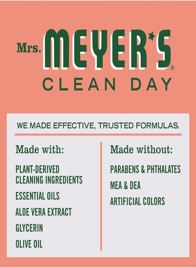 Mrs. Meyer's Clean Day's Hand Soap Refill, Made with Essential Oils, Biodegradable Formula, Geranium, 33 fl. oz