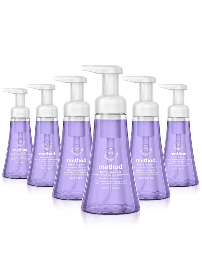 Method Foaming Hand Soap, French Lavender, Biodegradable Formula, 10 Fl Oz (Pack of 6)