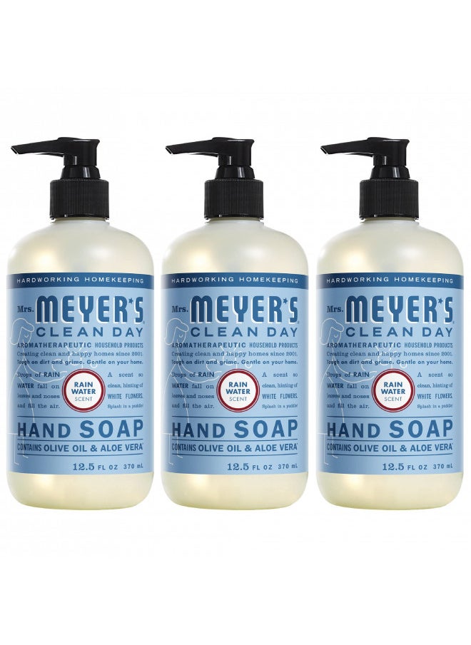 Mrs. Meyer'S Clean Day Hand Soap, Made With Essential Oils, Biodegradable Formula, Rain Water, 12.5 Fl. Oz   Pack of3