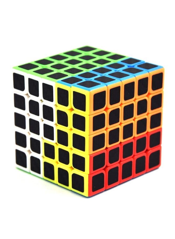 Cubelelo Drift Carbon Fiber 5x5 Speedcube Magic Puzzle Brainteaser Stress Buster Cube