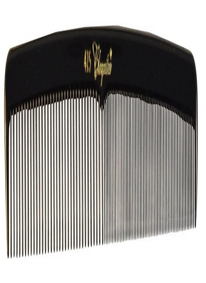 KREST COMBS Cleopatra Series 7 inch Round Back Finger Waver Comb Black (Pack of 12) (Model: 415)