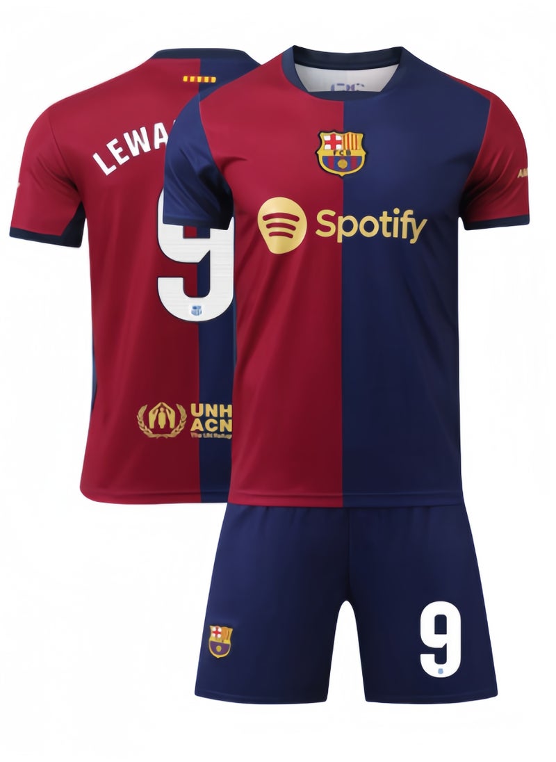 Youth Kids Soccer Jersey No. 9 Two-Piece Set