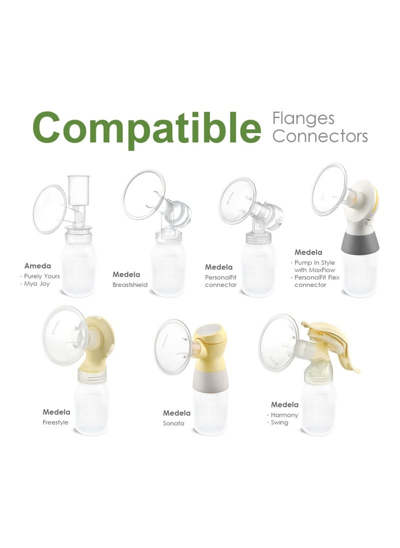 8 Pcs Breast Pump Bottle Compatible With Medela Pump In Style Maxflow Freestyle Swing Maxi Pump