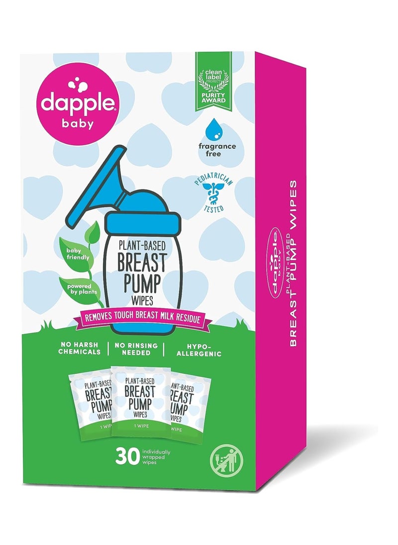 Breast Pump Cleaner Wipes By Fragrance Free Hypoallergenic Plant Based 30 Count Pack Of 1