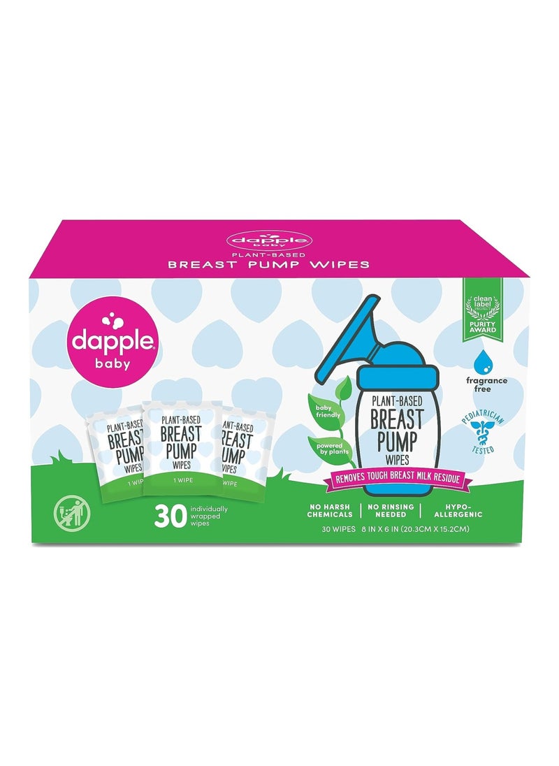 Breast Pump Cleaner Wipes By Fragrance Free Hypoallergenic Plant Based 30 Count Pack Of 1