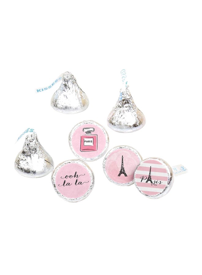 108-Piece Paris Themed Candy Sticker