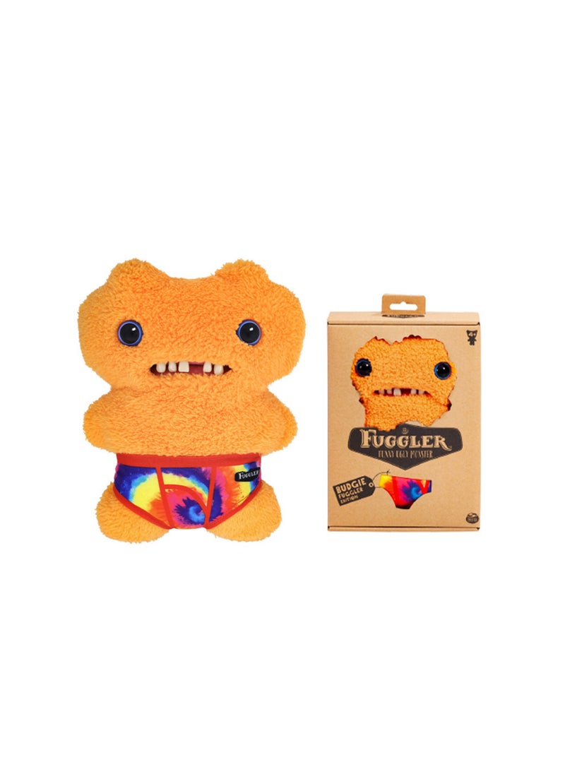 Cute Funny Ugly Monster Doll, Cute Monster Doll With Big Teeth, Collectible Plush Toys, Ugly Cute Monster Plush Doll (Orange Wheat Weird)