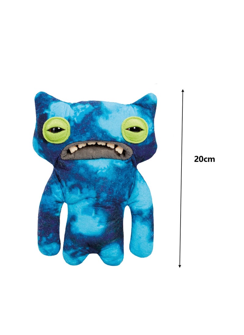 Cute Funny Ugly Monster Doll, Cute Monster Doll With Big Teeth, Collectible Plush Toys, Ugly Cute Monster Plush Doll(Blue Wide Eyes Monster)