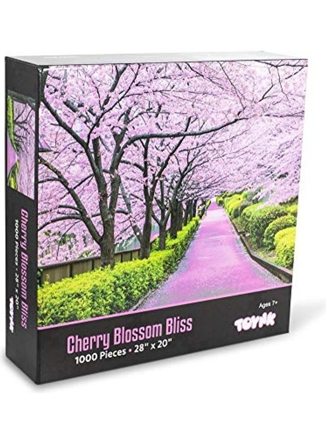 1000-Piece Cherry Blossom Bliss Tokyo Japan Puzzle Set