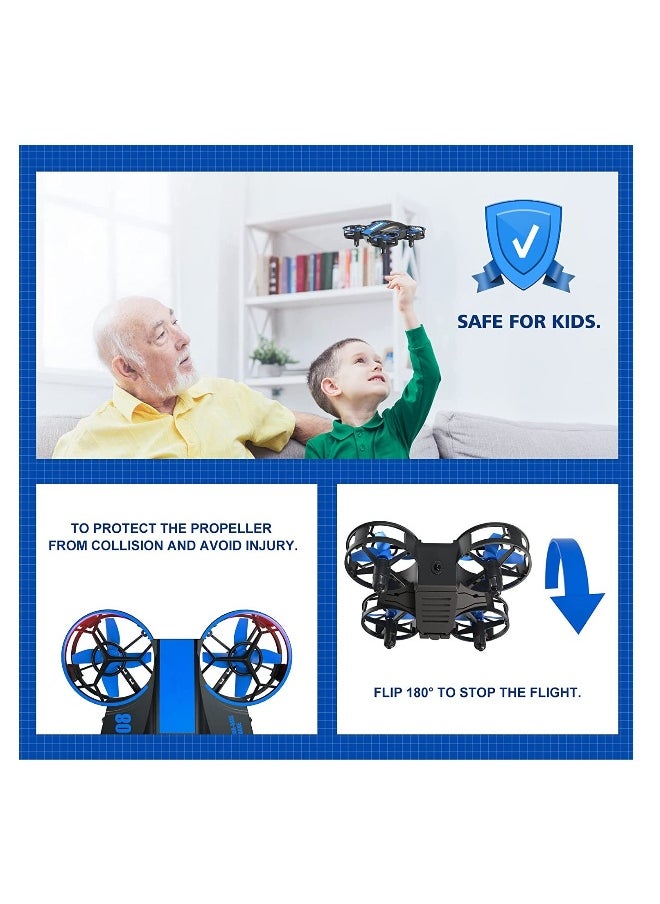 Mini Drone for Kids and Beginners-Remote Control Quadcopter Indoor Helicopter Plane with 3D Flip, Auto Hovering, Headless Mode, 3 Batteries, Best Gift Toy for Boys & Girls