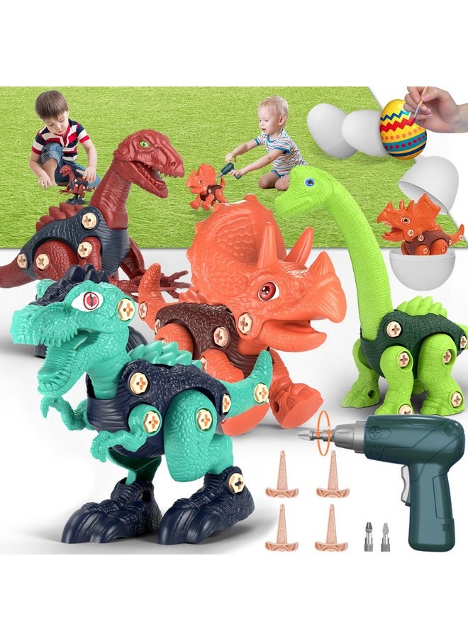 Kids Building Dinosaur Toys - Boys Stem Take Apart Construction Set Educational Dino Kit Play Set Easter Party Favors Christmas Birthday Gifts For Toddler Girls Age 3 4 5 6 7 8 + Year Old