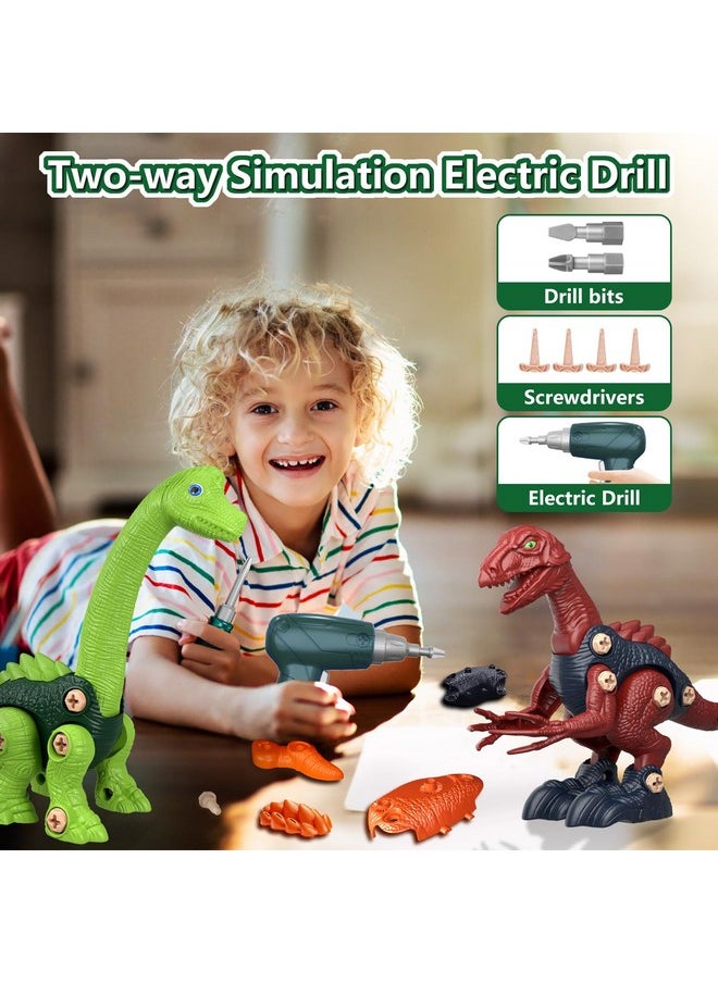 Kids Building Dinosaur Toys - Boys Stem Take Apart Construction Set Educational Dino Kit Play Set Easter Party Favors Christmas Birthday Gifts For Toddler Girls Age 3 4 5 6 7 8 + Year Old