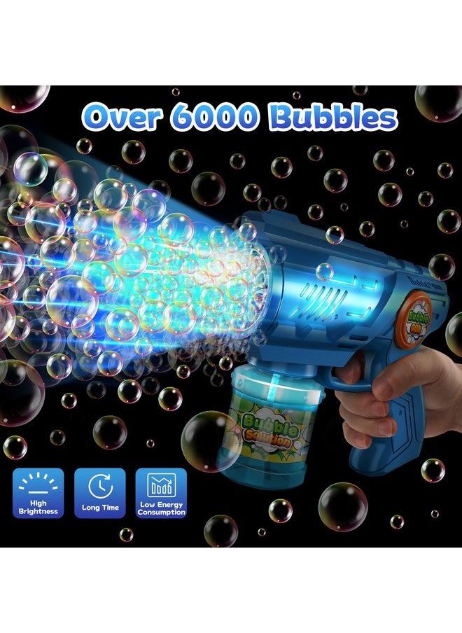 Bubble Guns Machine For Kids 4-8: Automatic 10-Hole Bubble Guns With Rich Bubbles & Led Light - Summer Outdoor Bubble Gun Blaster Toys - 2Pcs Bubble Blower