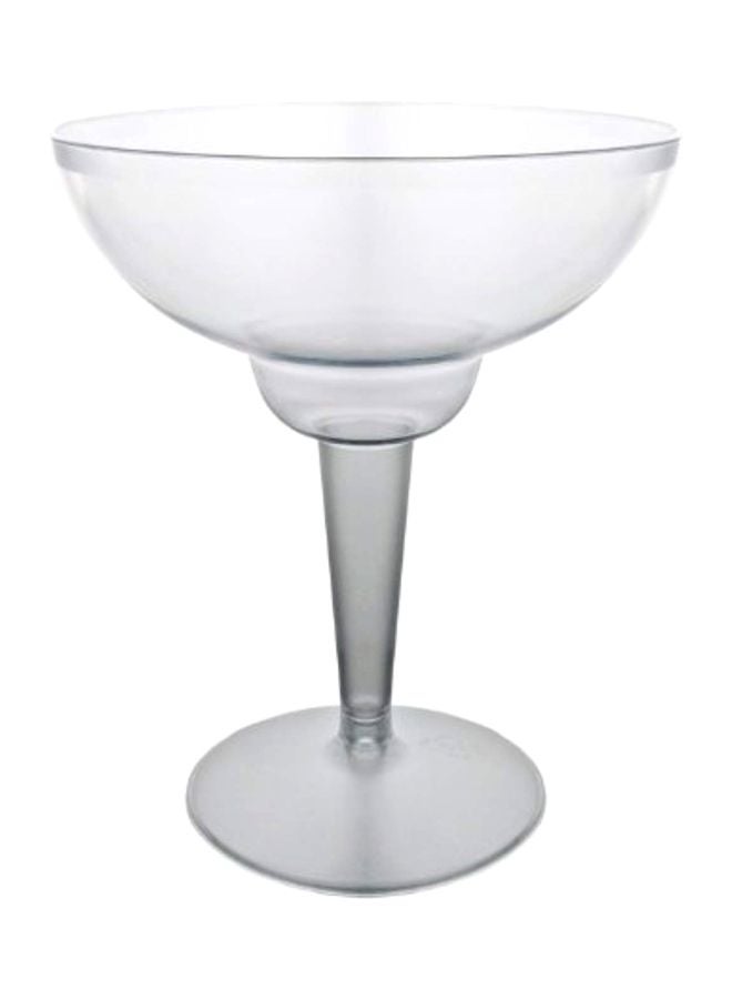 120-Piece Plastic Margarita Glass Set Clear