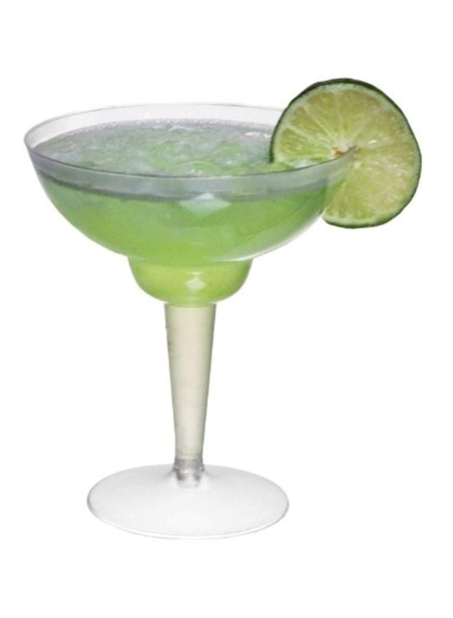 120-Piece Plastic Margarita Glass Set Clear