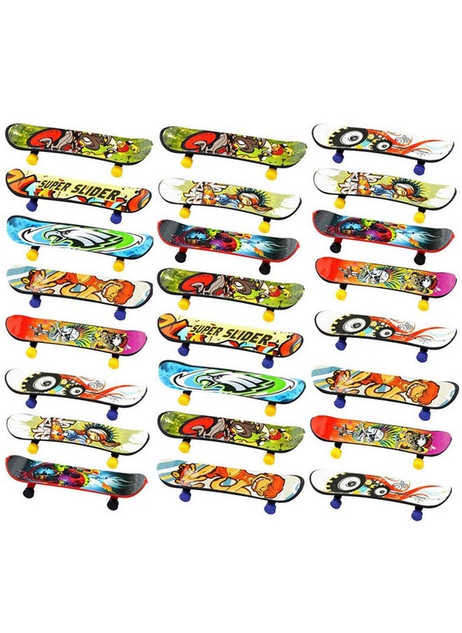 Mini Fingerboards Finger Skateboard Toy, Creative Fingertips Movement Party Favors Novelty Toys For Kids Party Supplies Props Decoration(20 Pack, Random Color)