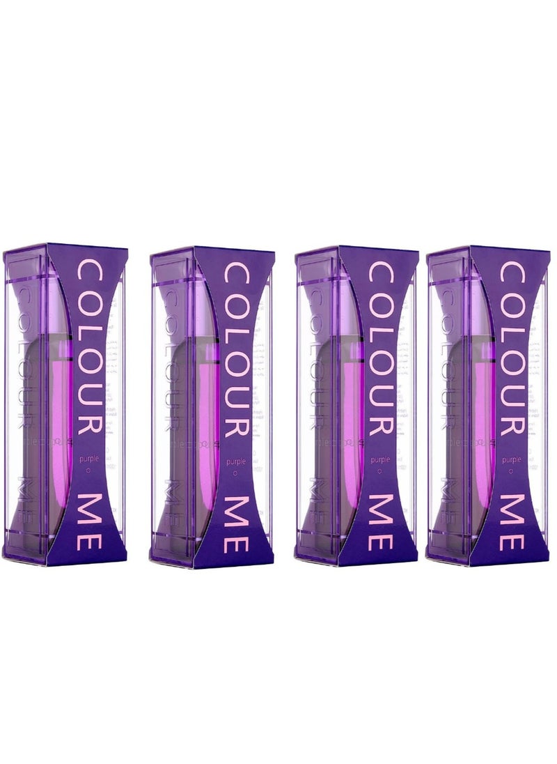 Pack of 4 COLOUR ME PURPLE Combo 400ml