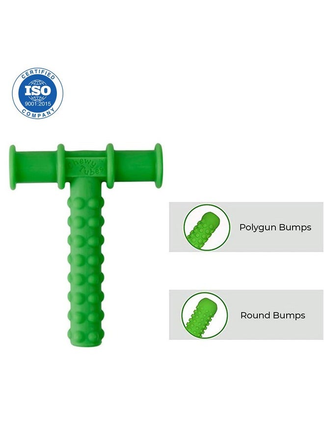 ® Speech Therapy Chewing Tube, Non-Toxic Biting Toy For Effective Oral Sensory Therapy, Texture Chewy Tube For Autism, Teether For Children- Green