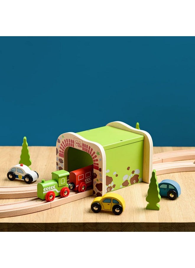 , Double Tunnel, Wooden Toys, Train Set, Train Tunnel, Wooden Train Track Accessories, Bigjigs Accessories, Train Toys, Train Tunnel For Kids