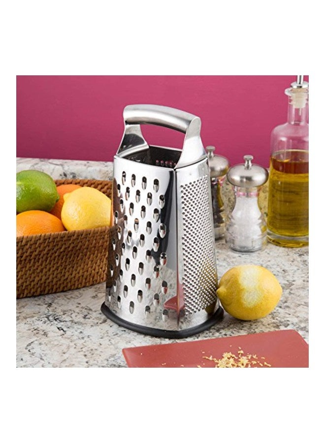 Stainless Steel Box Grater Silver 5.5 x 4.8 x 9.5inch