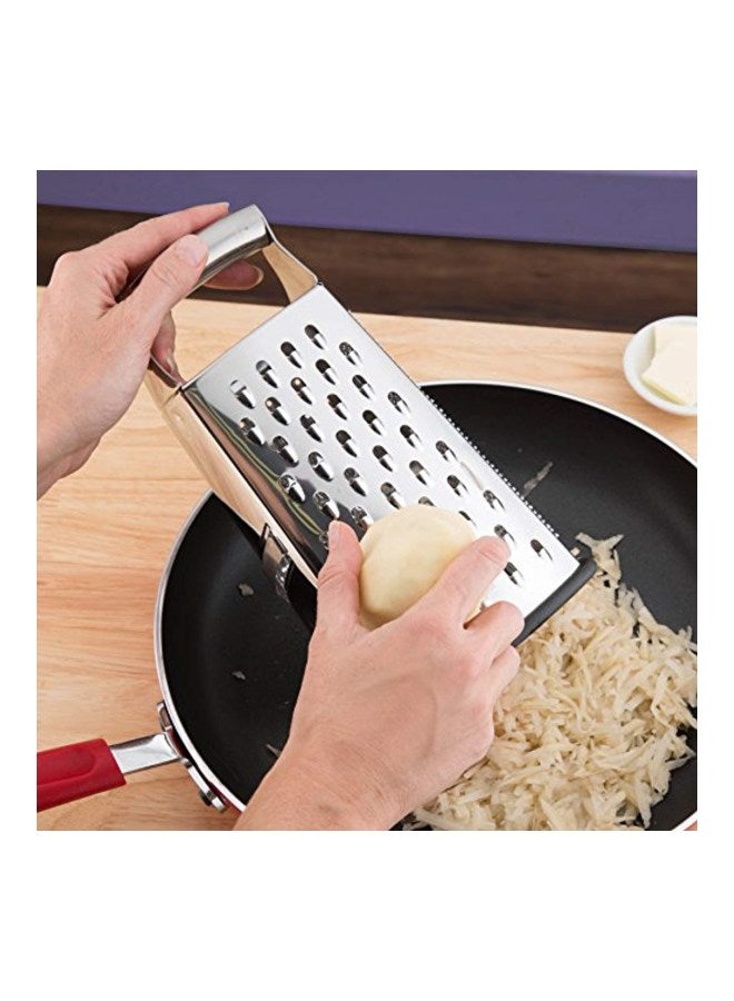 Stainless Steel Box Grater Silver 5.5 x 4.8 x 9.5inch