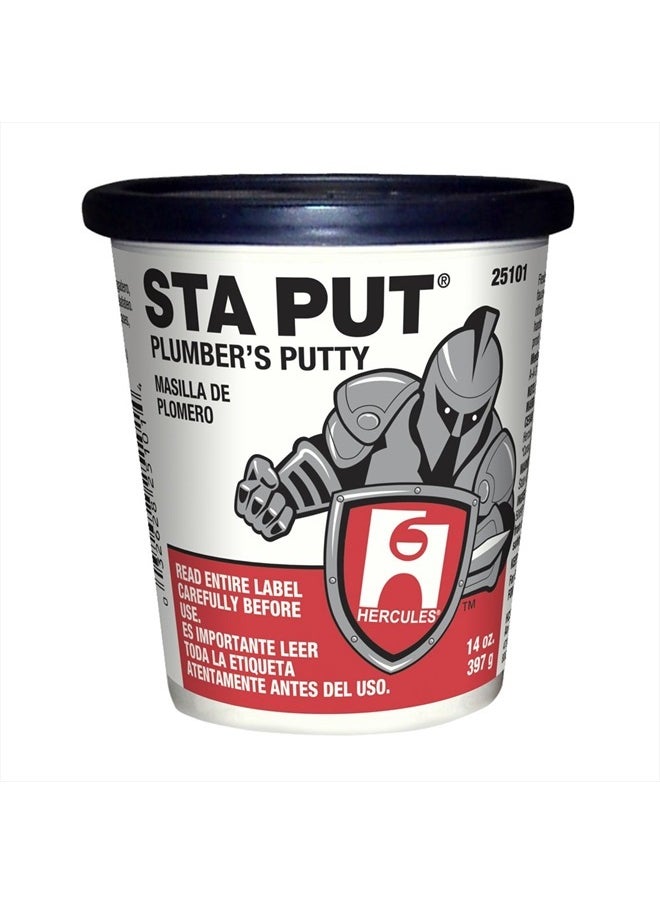 Hercules Sta Put White 14 oz. Plumbers Putty