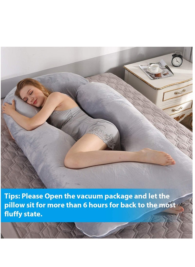 U-Shaped Pregnancy Pillow  Full Body Maternity Support Pillow(62x 28)