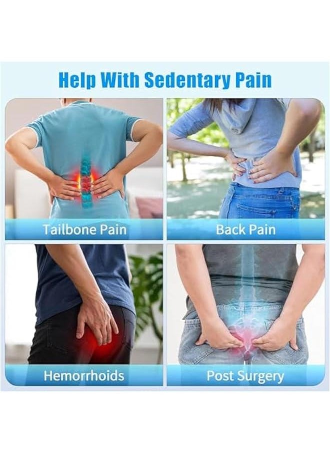 Donut Pillow Seat Cushion,Donut Chair Cushions for Postpartum Pregnancy & Hemorrhoids,Tailbone Pain Relief Cushion,Memory Foam Seat Cushions for Office&Home Chairs