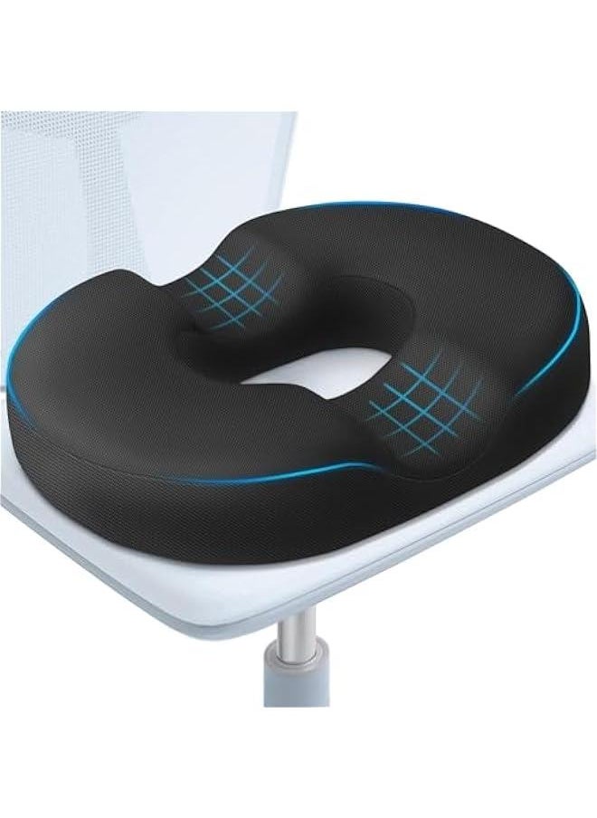 Donut Pillow Seat Cushion,Donut Chair Cushions for Postpartum Pregnancy & Hemorrhoids,Tailbone Pain Relief Cushion,Memory Foam Seat Cushions for Office&Home Chairs