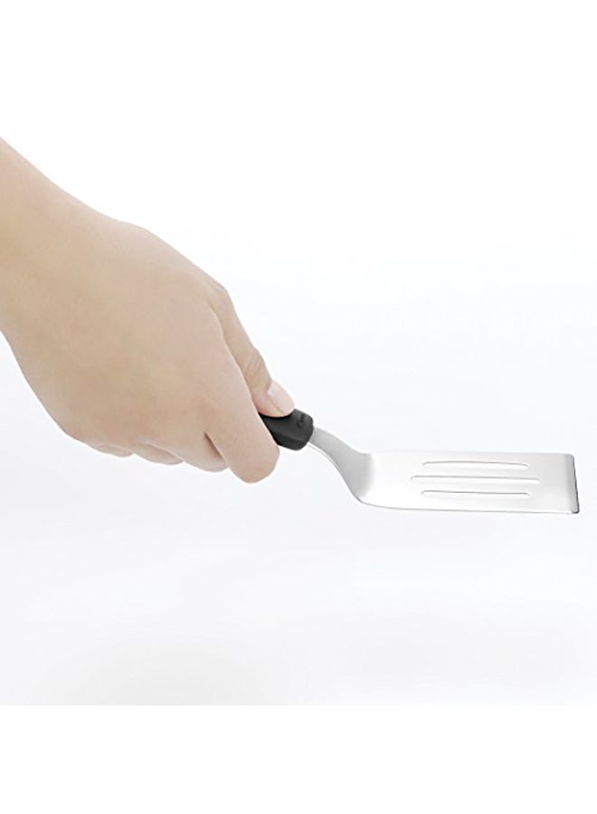 Stainless Steel Cut And Serve Turner Black/Silver