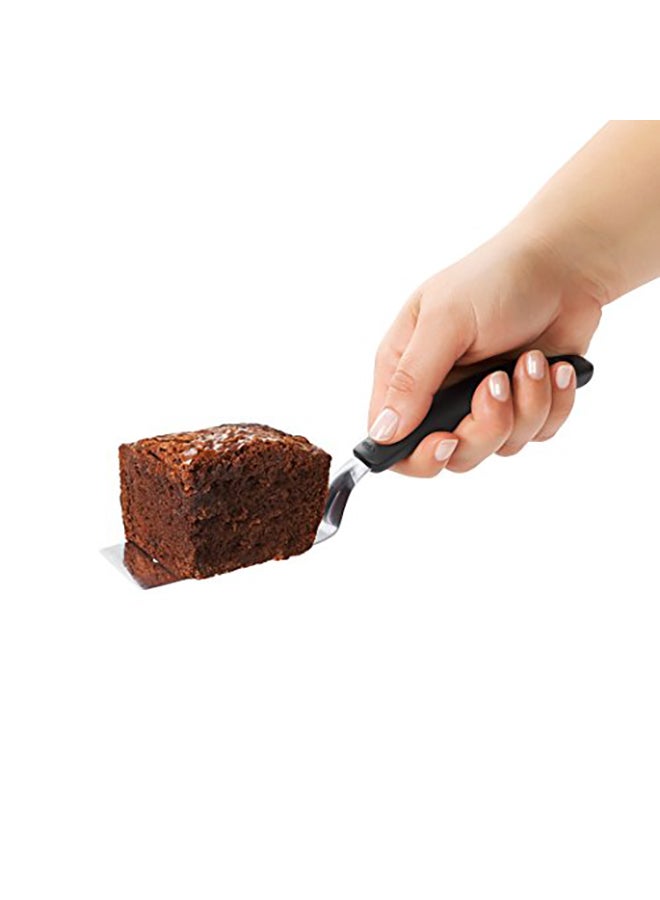 Stainless Steel Cut And Serve Turner Black/Silver