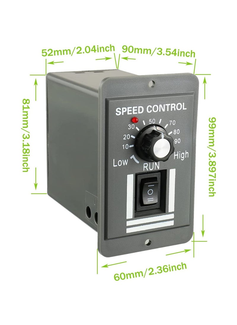 DC Motor Speed Controller, Forward/Reverse Electric Motor Speed Regulator Suitable for DC Brush Motor, 12-60V