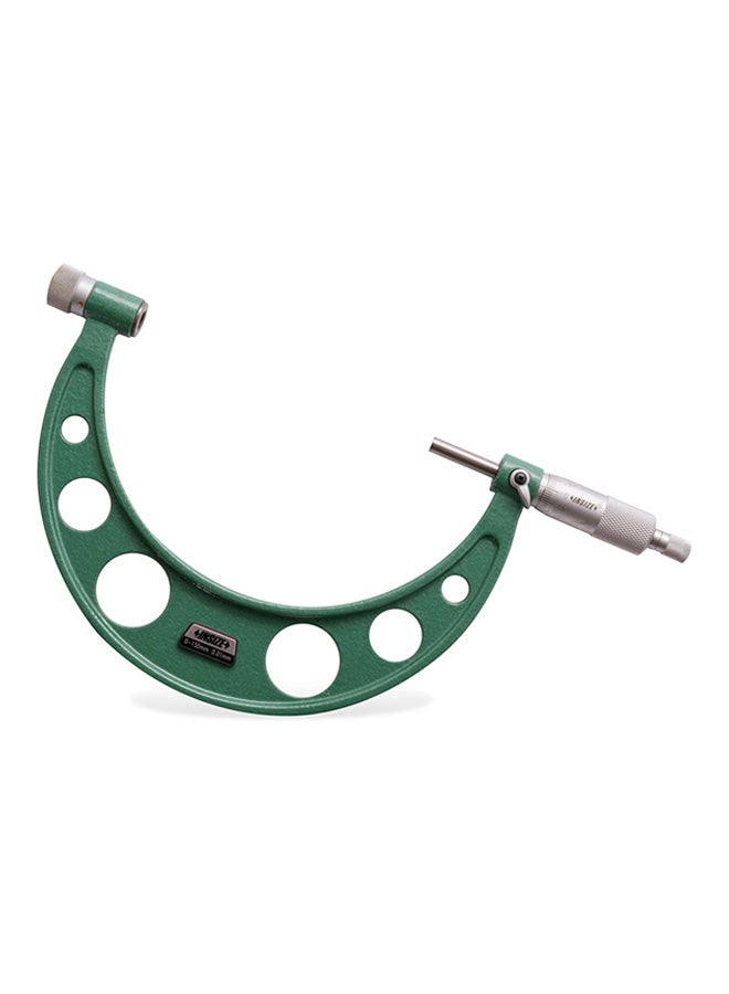 Outside Micrometer With Interchangeable Anvils Green/Silver