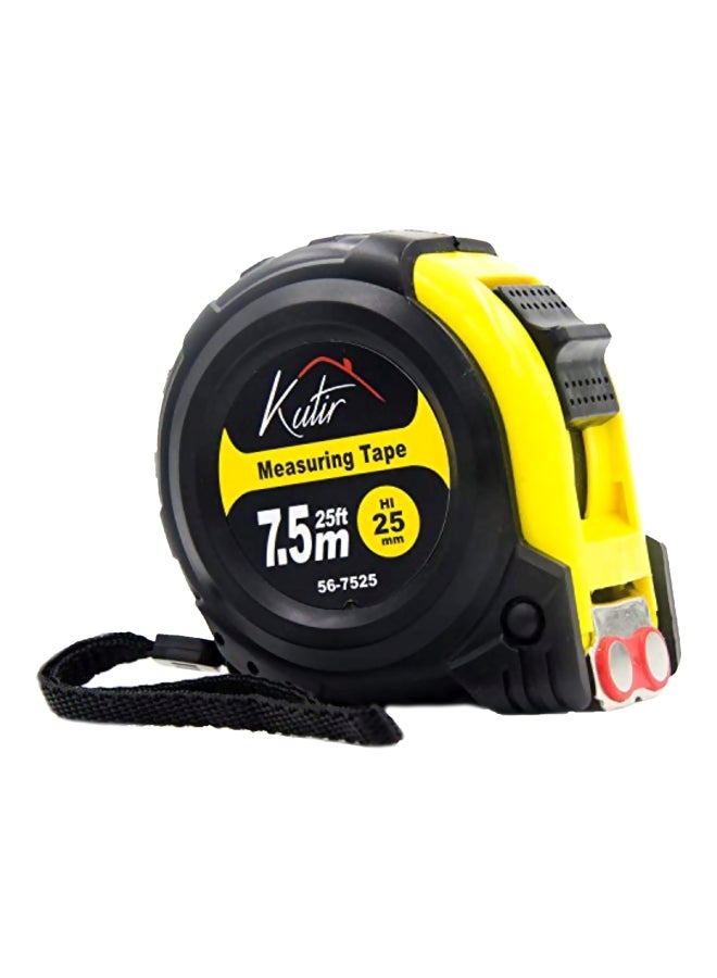 Measuring Tape Yellow/Black 7.5meter