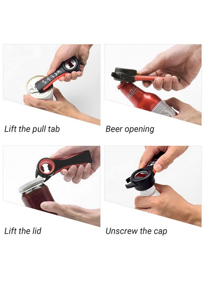 Jar Opener Kit, 4 In 1 Jar Opener For Seniors With Arthritis, 5 In 1 Multi-Function Bottle Opener, Bottle Can Opener Set For Weak Hands, Jar Opener Grip Lid Twist Gripper