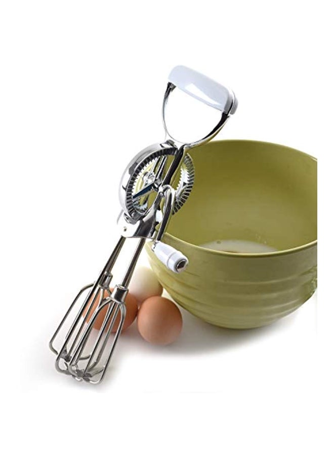 Stainless Steel Egg Beater Silver 30.5x9.5x7.5cm