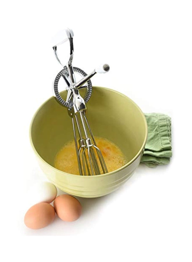 Stainless Steel Egg Beater Silver 30.5x9.5x7.5cm