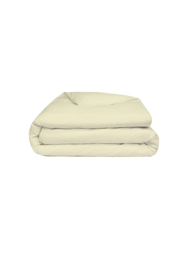 Orchard Exclusive (Cream) Queen Size Flat Sheet and Pillow covers (Set of 3Pcs) Cotton percale Weave, Soft and Luxurious, High Quality Bed linen-180TC