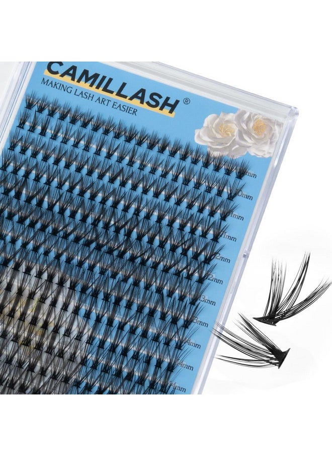 ????????? 280Pcs Lash Cluster Kit, Volume Diy Eyelash Extensions Fluffy Individual D Curl Lashes 30D-10-16Mm