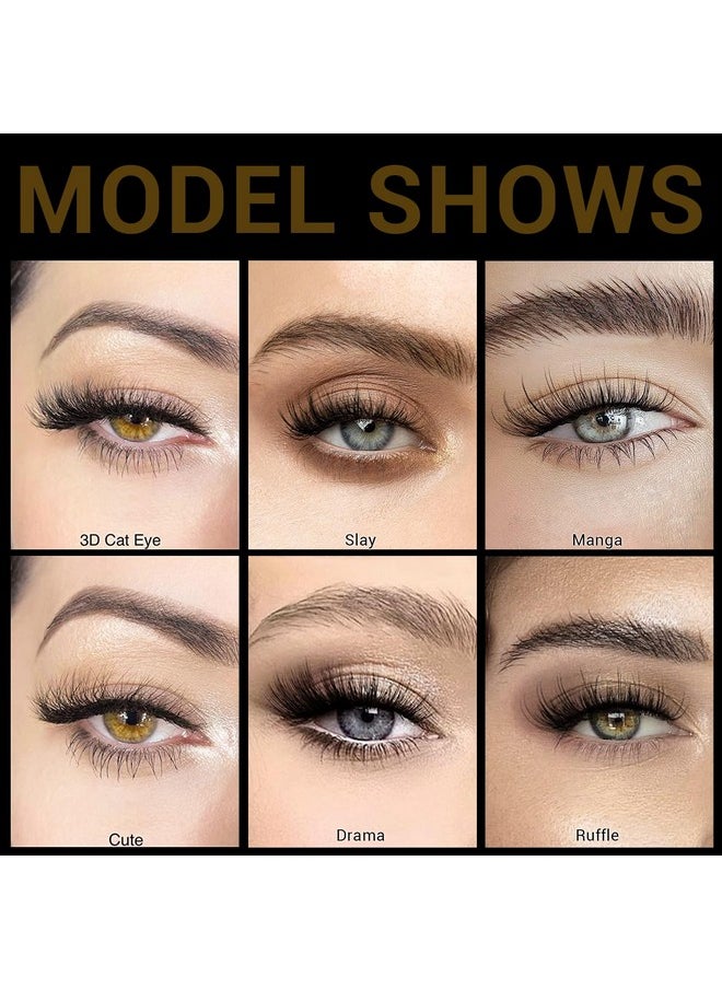 Mink Eyelashes Fluffy Lashes - Eye Lashes 7 Pairs 8D Dramatic Lashes Faux Mink Eyelashes Naturales Long Wispy Fluffy Natural Look False Eyelashes Long Lashes Pack Mink Lashes Soft Reusable