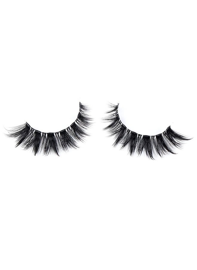 Lashes Clear Band Cat Eye Lashes 13Mm Short False Eyelashes Wispy 7 Pairs Dramatic Fake Eyelashes Fluffy 3D Faux Mink Lashes (7 Pairs, Cc86)