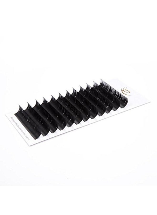 H Extensions 0.18 C Curl Natural Faux Mink Eyelash Extensions Individual Lashes Extension 11Mm Tray Salon Use By Eyemei