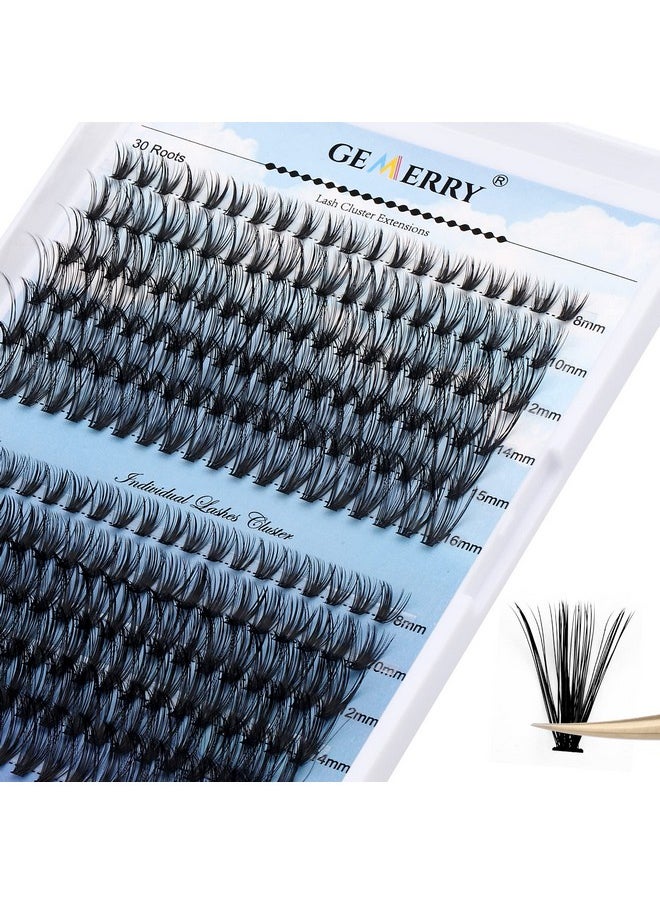 Usters Eyelash Clusters 280 Pcs Cluster Eyelash Extensions Soft&Natural Individual Lashes Mink Cluster Lashes Diy At Home Lash Extension Clusters By Gemerry(30D/40D-D, 8-16Mm)