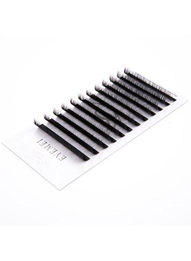 H Extensions 0.18 C Curl Natural Faux Mink Eyelash Extensions Individual Lashes Extension 12Mm Tray Salon Use By Eyemei