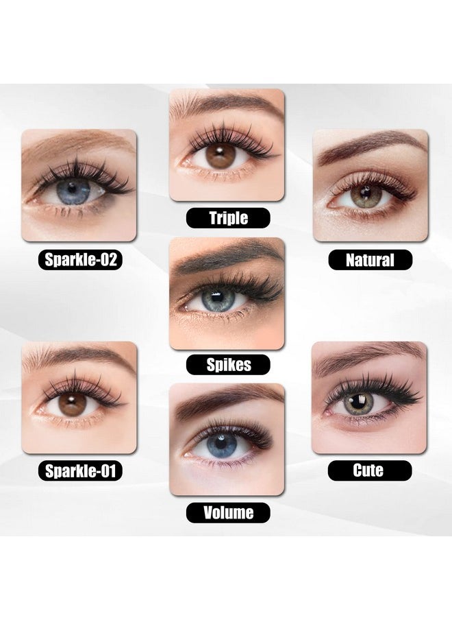 8-12Mm Mix Lash Clusters, Individual Lashes Extension Clusters Lashes C Curl Diy Eyelash Cluster Natural Look Lashes Super Soft And Lightweight Wide Thin Band Eyelashes For Home Use