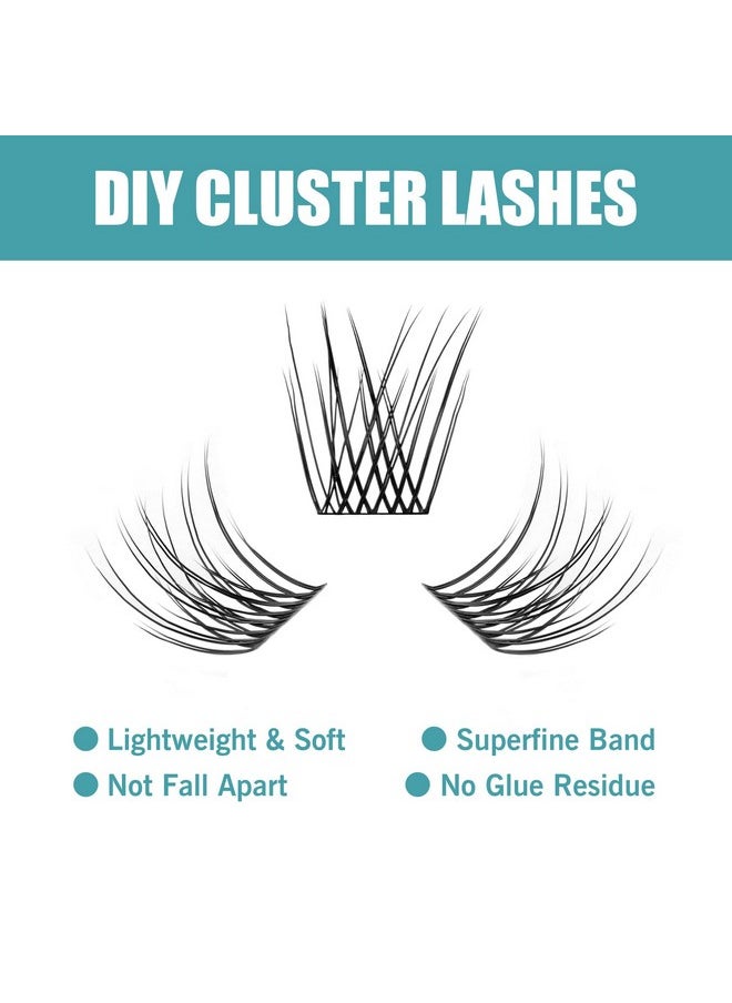 8-12Mm Mix Lash Clusters, Individual Lashes Extension Clusters Lashes C Curl Diy Eyelash Cluster Natural Look Lashes Super Soft And Lightweight Wide Thin Band Eyelashes For Home Use