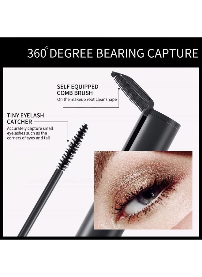 2 In 1 Waterproof Mascara, Tiny Brush For Fine Short Eyelash, Natural Lengthening And Thickening Effect, Extra Long Lash Eyelashes,Voluminous Eyelashes, Smudge-Proof （1 Pcs）